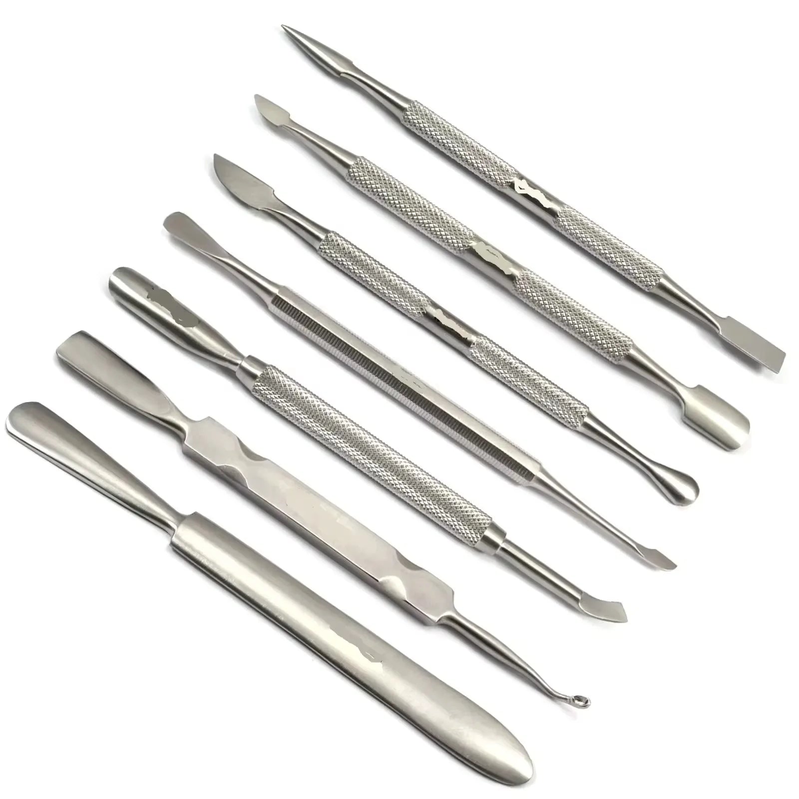 Stainless Steel Nail Cuticle Pusher Sustainable Beauty Manicure Pedicure Care Tool Trimmer and File Tool in One