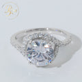 IGI Certified VVS Lab Grown Diamond Engagement Rings Luxury Custom Unique Jewelry for Women in 925 Silver & White Gold