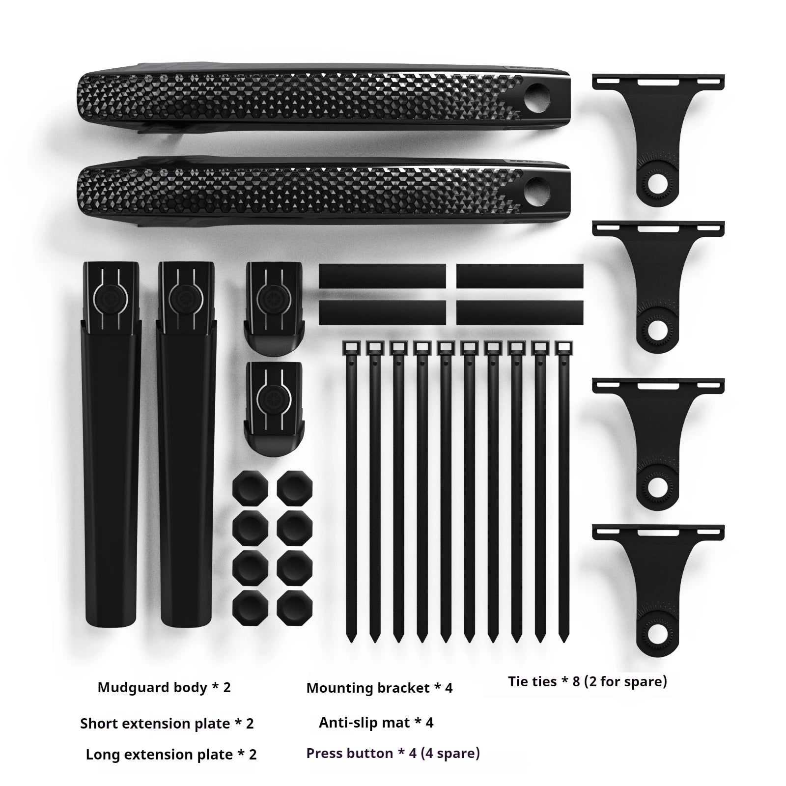 EN720 Bicycle Mudguard Accessory Road Bike Fenders Melon Car Gravel Bike Quick Release Adjustable 700C Extended Mudguard