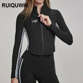 RUIQUWIN Wholesale Women's Sportswear Tight Yoga Jacket Outdoor Fitness Wear Sports Casual Pants High Spring Yoga Pants