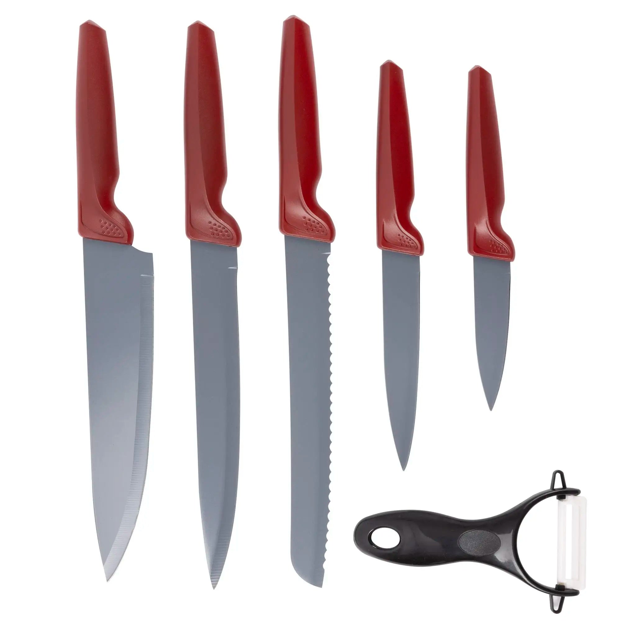 5-Piece Maple Stainless Steel Knife Set + Peeler by San Ignacio
