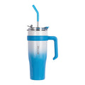 DILLER 37oz Tumbler with Handle and Straw Lid Reusable Insulated Stainless Steel Custom Travel Car Tumbler with Straw