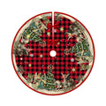 Good Quality Print 48 Thick Christmas Tree Skirt Decoration Sublimation Custom logo Satin Personalized Christmas Tree Skirt