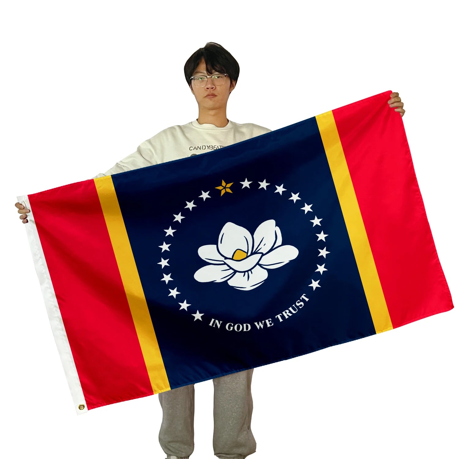 Promotional 3*5ft US Election Mississippi Custom Flag Banner Polyester Fabric Hanging Celebration Event Mississippi State Flag