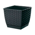 RATOLLA SQUARE 1.5L. flower pot dimensions (mm) 145x145x126 Anthracite color