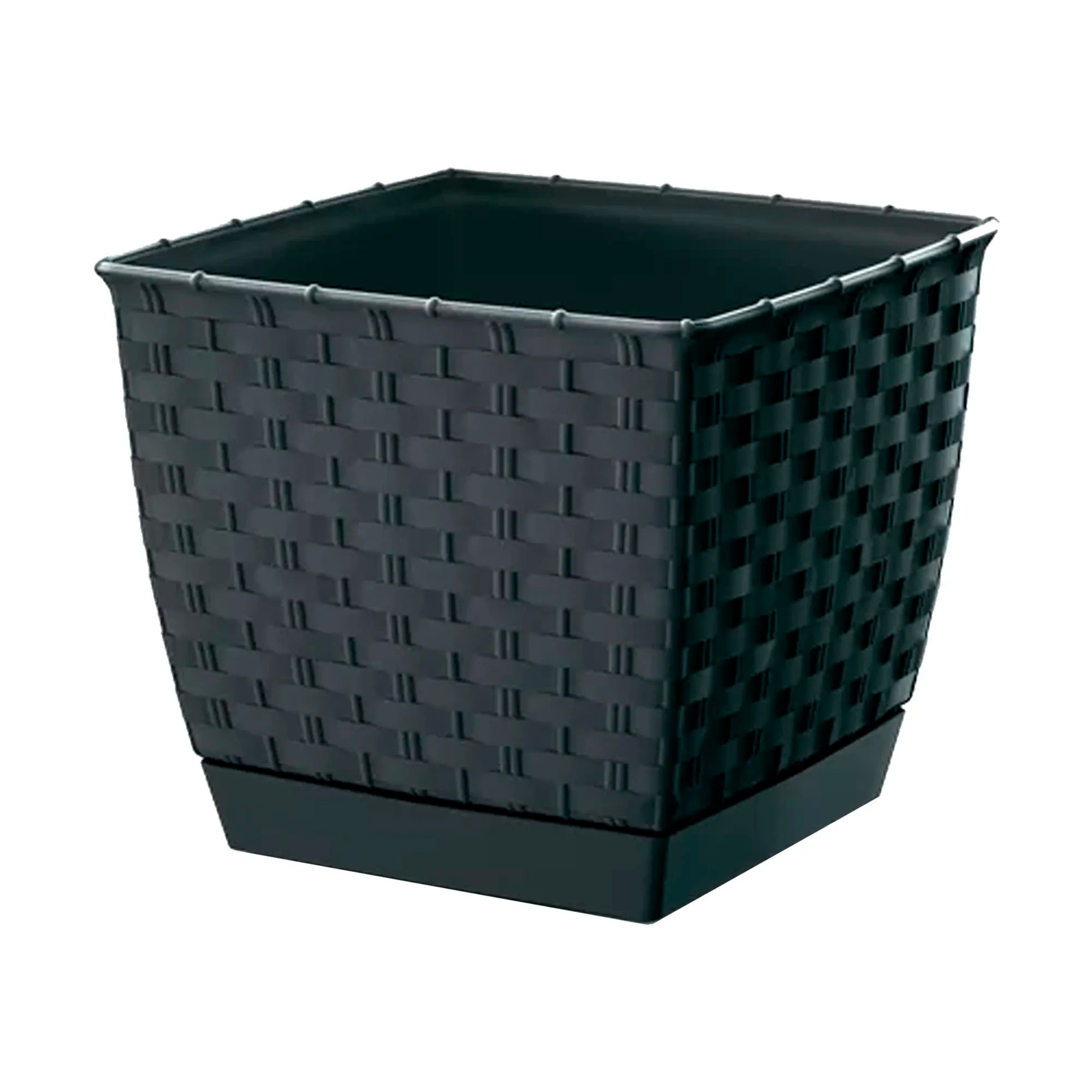 RATOLLA SQUARE 1.5L. flower pot dimensions (mm) 145x145x126 Anthracite color