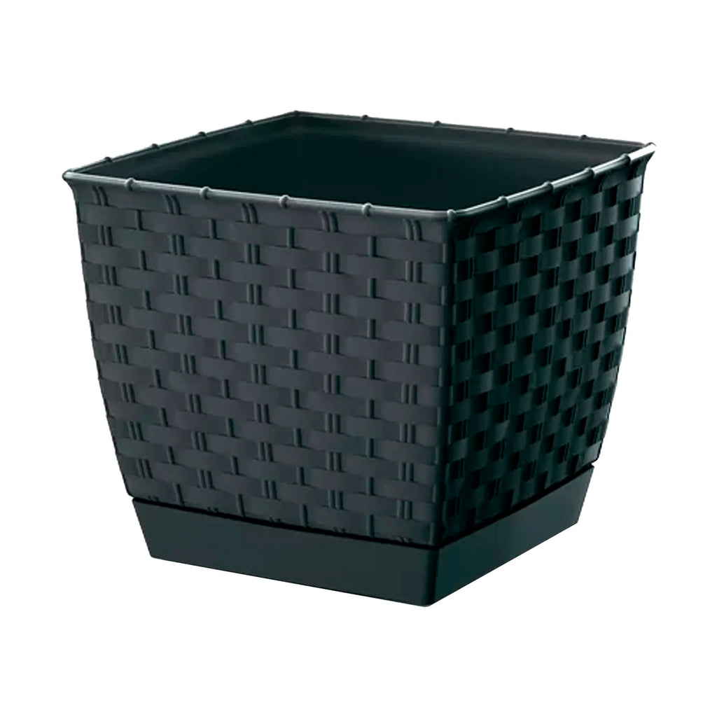 RATOLLA SQUARE 1.5L. flower pot dimensions (mm) 145x145x126 Anthracite color