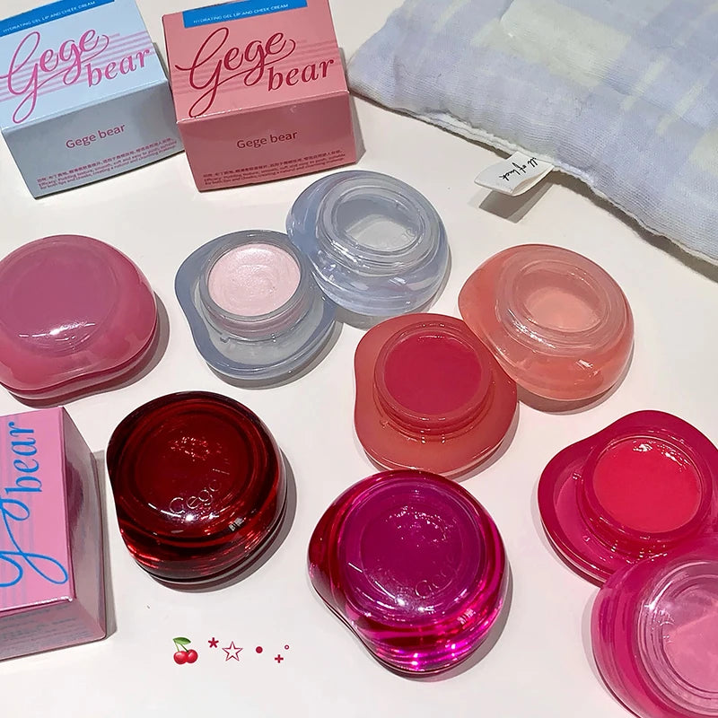 Gege Bear Bulk Wholesale Glitter Lip Gloss & Cheek Balm Cream Long Lasting Moisturizing Waterproof 4g OEM/ODM Support MegaBDM
