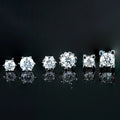 2024  Round butterfly Heart Flower Shaped Gra Certified Vvs S925 Sterling Silver Screw Back Moissanite Diamond Stud Earring