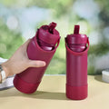 Travel Manufacturer Minimalist Lid Hot Water Bottles 304 Insulated Stainless Steel Vacuum Flasks Thermoses