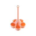 High Temperature Resistant 5Holes Egg Boilers Food Grade Silicone Egg Cooking  Boiler for Kitchen Egg Storage Rack