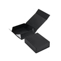 Matte Black Cardboard Collapible Rigid Storage Box Flat-packed Cosmetics Gift Packaging Box Magnets Closure Shipping Box