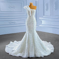 Jancember 222206  Sequins One Shoulder Mermaid Wedding Gowns