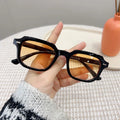 New Fashion Trendy Sunglasses Unisex Wholesale Rice Nail Small square Frame Sunglasses Custom LOGO Clear Lens Retro Sun Glasses MegaBDM