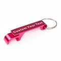 Custom Sublimation Aluminum Can & Beer Bottle Opener Keychain Blank Engraveable Metal Logo Keychain