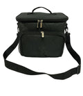 Black Polyester 600D Oxford Fabric Cooler Bag for Lunch Box Fruit Drink Outdoor Leakproof Thermal Insulated