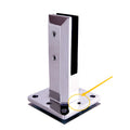 Modern Design Stainless Steel Floor Mount Glass Railing System Swimming Pool Fence Clip Glass Fence Clamp