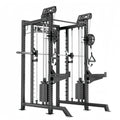 SK Fitness Gym Exercise Squat Rack Multi-Function Cable Station Adjustable Smith Machine Triceps/Chinning/Lat/Row