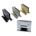 American CRL Style Shower Glass Door Hinge Polished Chrome 90*55mm Solid Brass H-base Plate