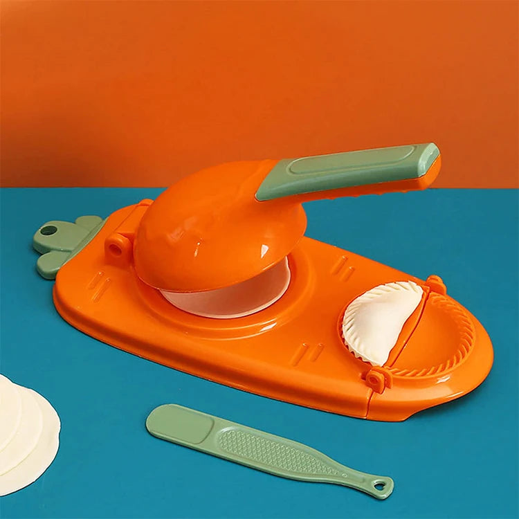 New Arrivals Kitchen Gadgets DIY Plastic Machine Manual 2 in 1 Dumpling Maker for Press Dumpling Maker Molds