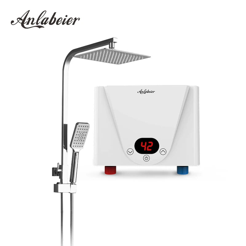 Professional Supplier Electric 3-5.5KW Tankless Water Heater LED Touch Control Smart WiFi Home Bathroom Hotel Durable Safe