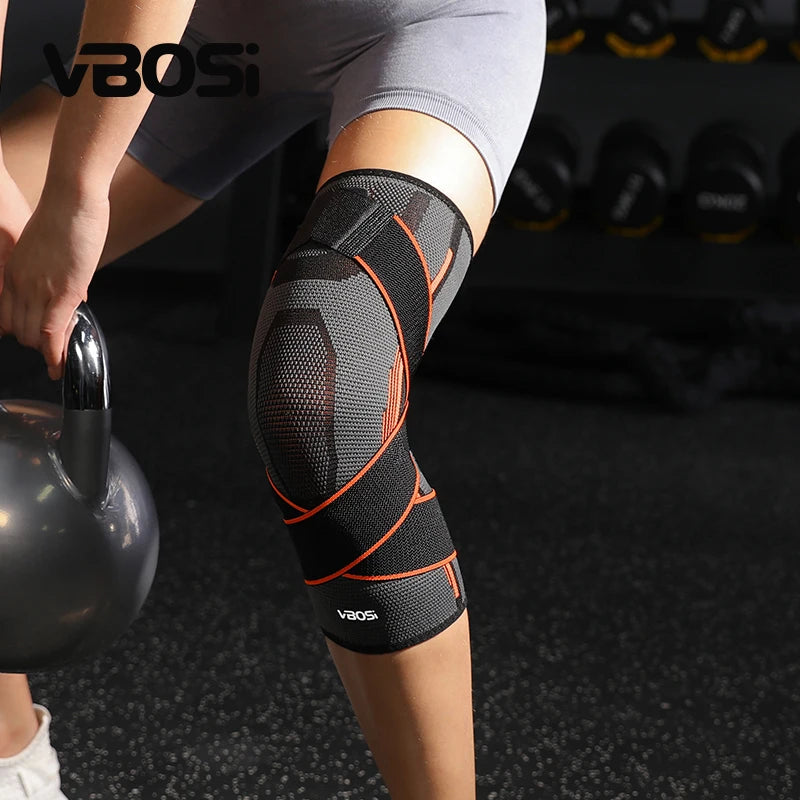 VBOSI Manufacturer Wholesale Knee Bandage for Weightlifting Running Squatting Basketball Working Out Hinged Knee Support Brace MegaBDM