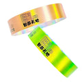 HXY VIP Holographic Plastic Wristbands Party Events Custom Digital Printed Paper Bracelets Waterproof PVC Vinyl Concerts Fairs