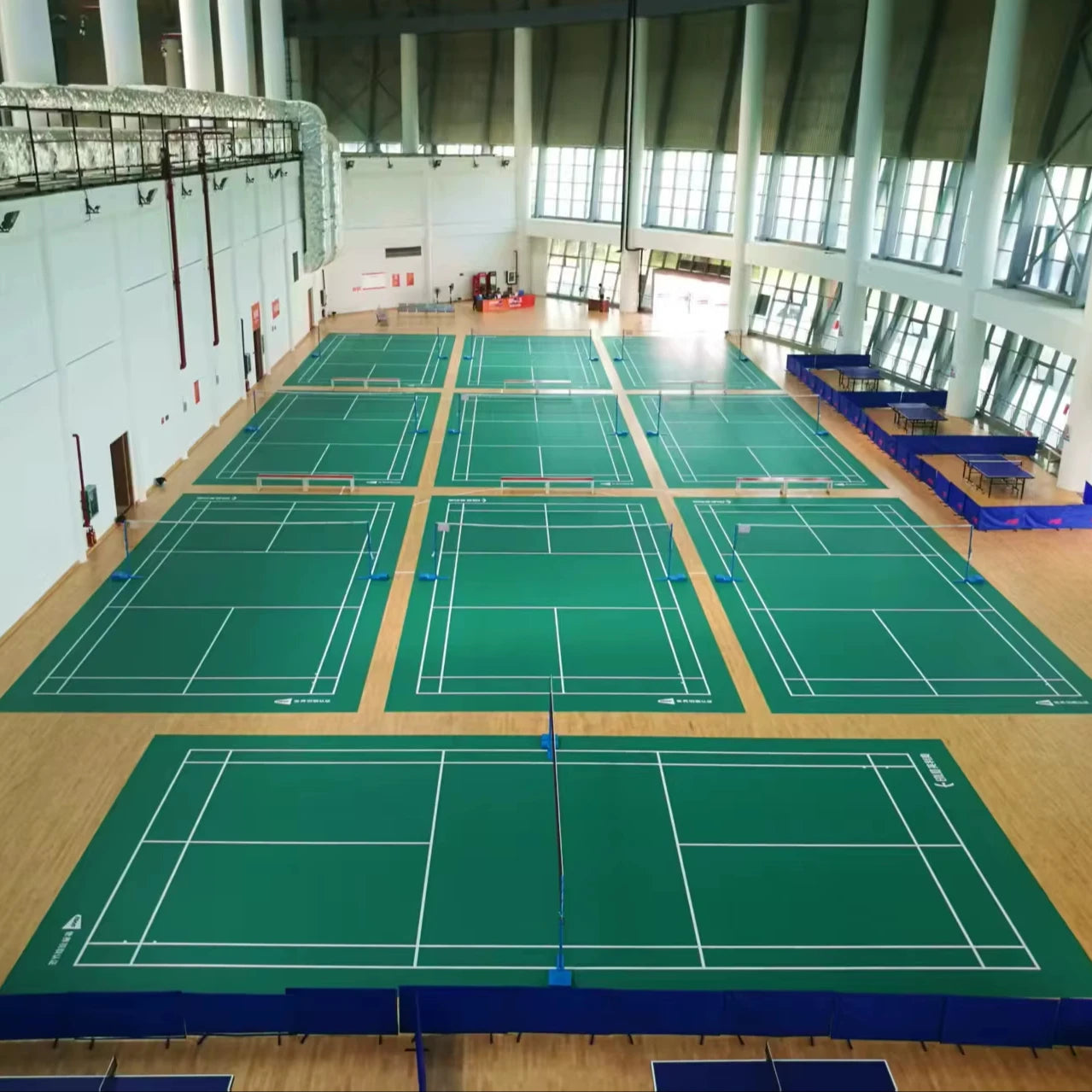 Enlio Non-Slip PVC Multi-Sport Flooring | Snake-Skin Texture Gym Floor Tiles for Basketball/Badminton/Volleyball