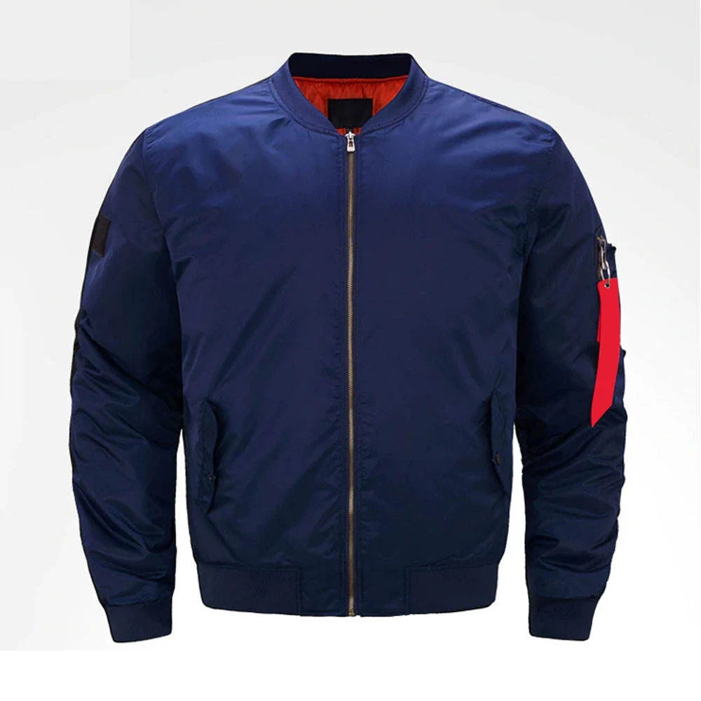 Outdoor Streetwear Nylon Canvas Custom Embroidered Bomber Men's Jackets For Winter Plus Size Windproof Fashion Coats