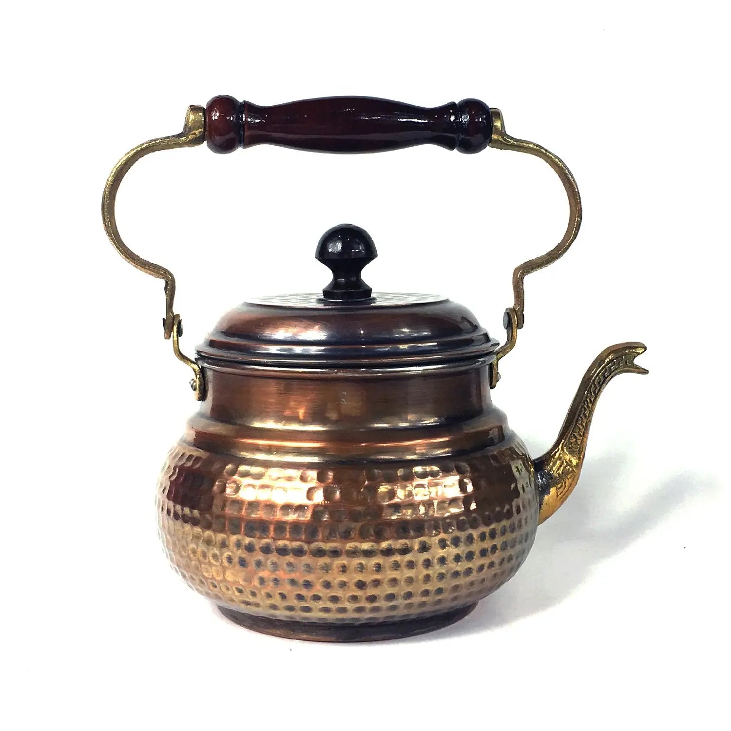 Turkish Copper OXIDE Coffee Set Traditional Luxury Italian Antique Look Royal Metal Tea Pot for Hotels OXIDE Color