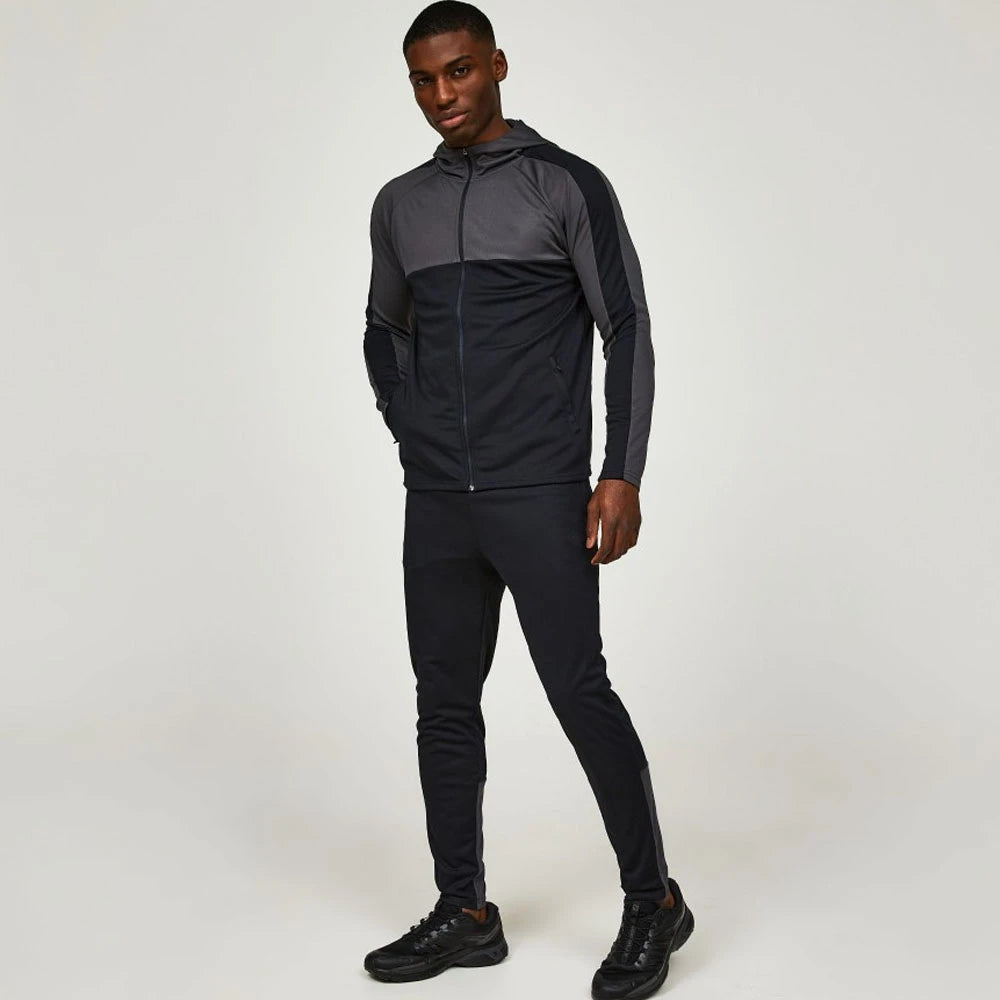 OEM Custom Casual Breathable Plus Size Men's Zip-Up Tracksuit 100% Cotton Made in Pakistan Private Label Wholesale