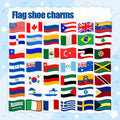 Customized Wholesale 2D Pvc Diy Clog Sandal Accessories Australia Philippine Shoes Decorations National Flag Shoe Charms