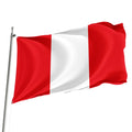 High Quality 3*5ft Double Sided Custom Peru Commercial Flags Promotional Product with Digital Printing Wholesale Peru Flag