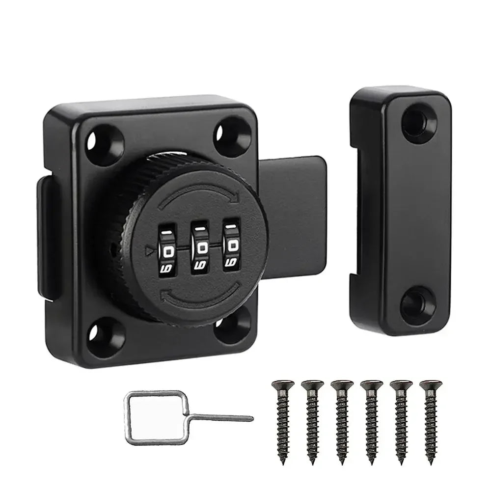 Childproof bar Wood File Liquor Storage Pantry Latch Combination Cabinet Lock for Medicine Cabinet