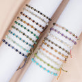 String Crystal Stone Beads Bracelets Handwoven Friendship Adjustable Bead Bracelet