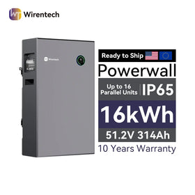 16kwh 51.2v Certified Rechargeable Battery Including Outdoor Rated Enclosure Smart Phone App Control for Industrial Backup