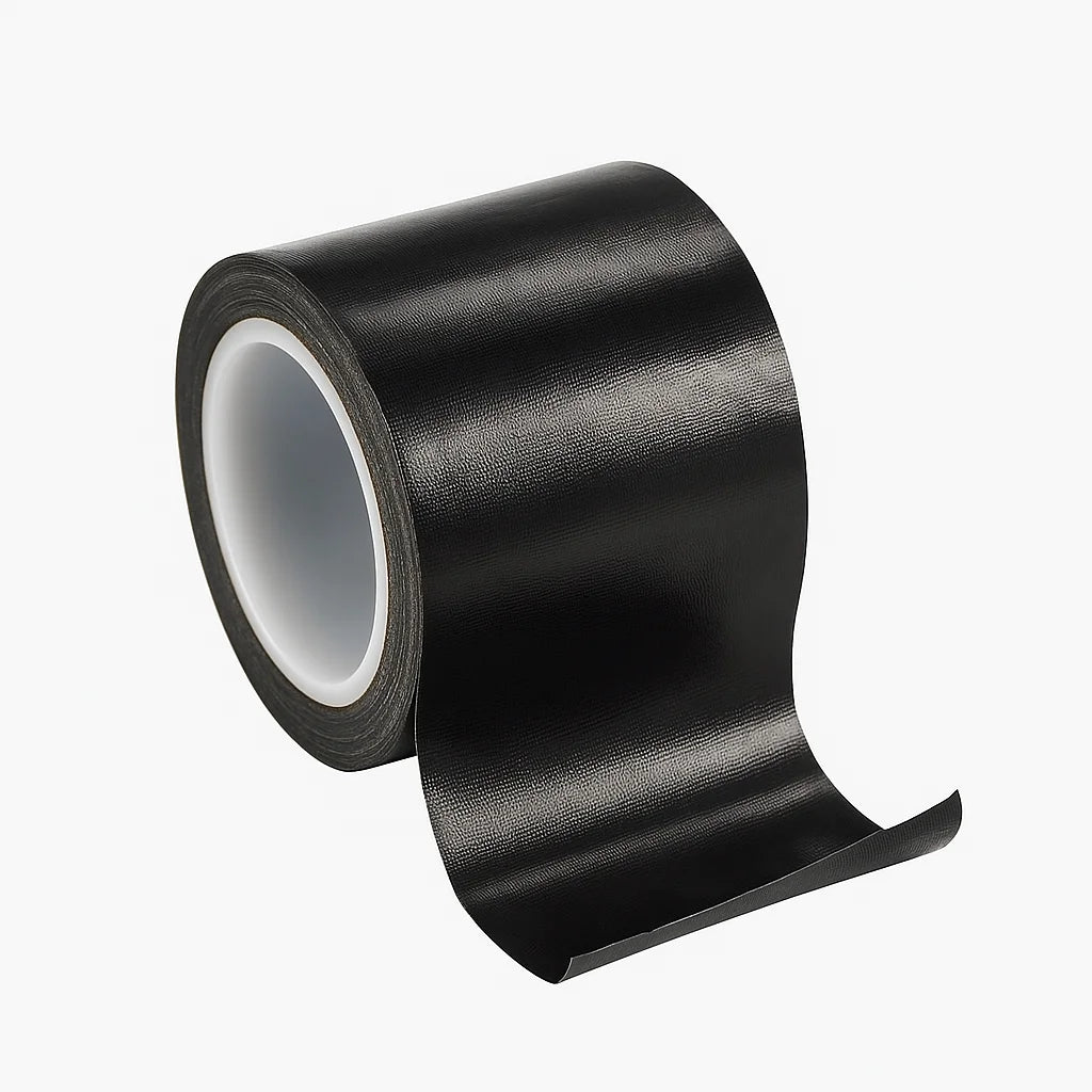 High Temperature Resistant Black Silicone Adhesive Single Sided PTFE Coated Non-Stick Sealing Insulation Adhesive Tape