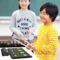 Green Silicone  Electronic Hand Roll Drum MIDI Battery Roll up Drum Kit Music School Gift Professional Drum Set with Speaker
