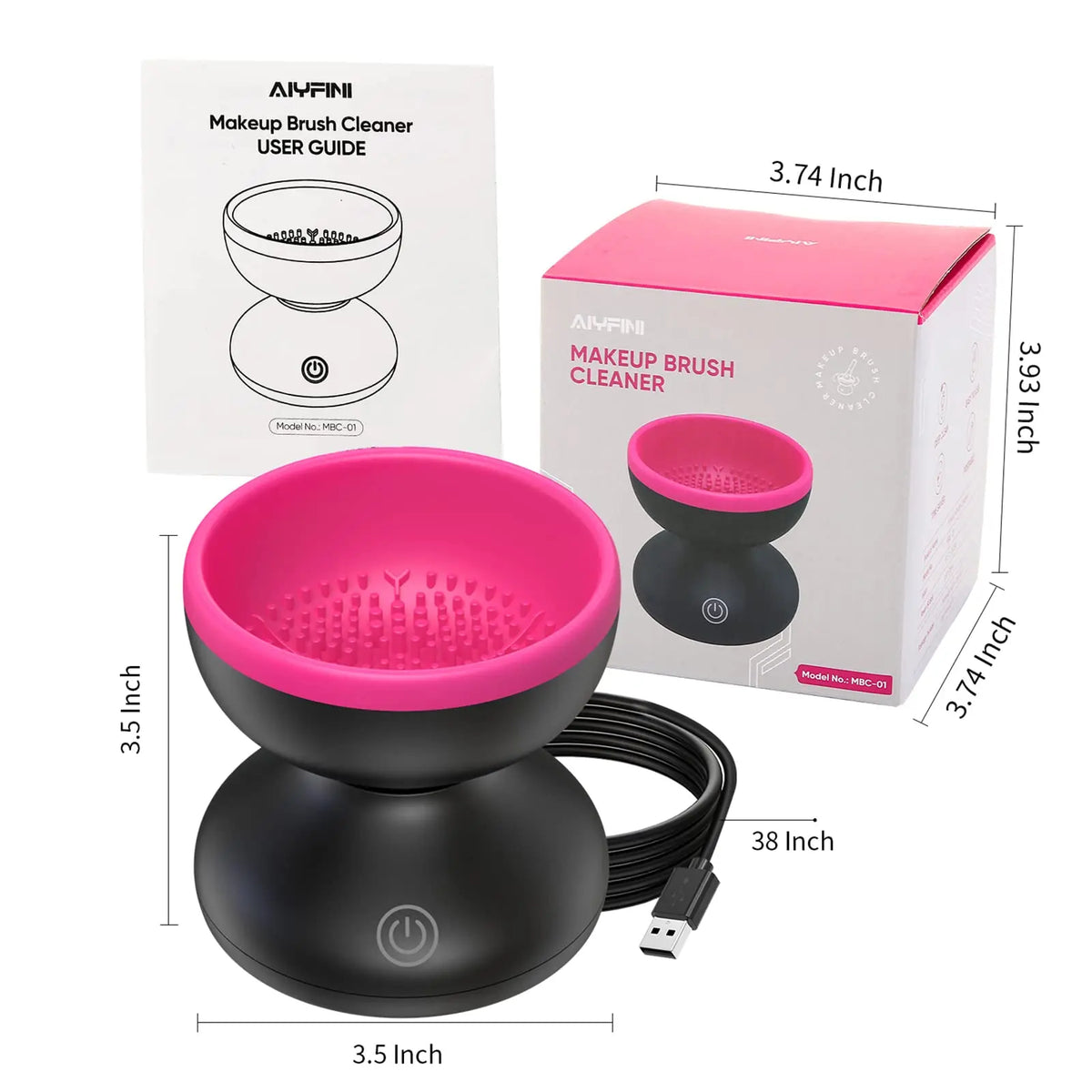 New Arrivals Hot Selling Electric Makeup Brush Cleaner Machine Auto USB Cosmetic Brush Cleaner Tools MegaBDM