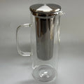 High Borosilicate Glass Cold Brew Coffee Maker Removable Stainless Steel Infuser Filter Iced Tea Maker Heat-Resistant