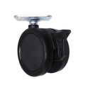 Modern 3 Inch Twin Caster PU Wheel Light Duty for Bedroom Central Locking Top Swivel Plate for School Living Room Hotel Workshop