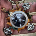 Custom Moissanite Photo Pendant Fast Delivery Round Brilliant Cut 10K 14K 18K Gold Moissanite Hip Hop Memory Pendant