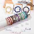 Bohemian Hand Woven Elastic String Colorful Natural Stone Crystal Gravel Bracelets for Women Girl