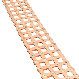 OEM/ODM 4P Cu-Ni Plated 800MM Length Shape Busbar 0.5MM T2 Copper +0.15MM Pure Nickel Busbar for Spot Welding Energy Storage