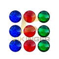 Fishing Lure Eyes 3mm-6mm Solid-color Lifelike Resin Fishing Eyes for Saltwater Fishing & Marlin Blank Lure
