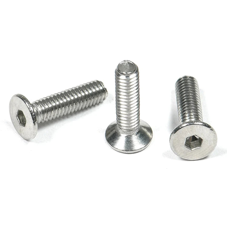 M3 M4 M5 M6 M8 M10 M12 A2 DIN 7991 304 Stainless Steel Allen Bolt Hex Socket Countersunk Oval Head Screws Metric System MegaBDM