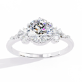 1.37 Carat IGI Certified 14K Gold Plated Lab Grown Brilliant Cut Diamond Engagement Ring Unisex Trendy Ethical Sustainable