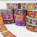 Luxury Eco-Friendly Striped Lace Embroidery Wholesale Lace Trim for Bags & Apparel Custom Embroidered Decorative