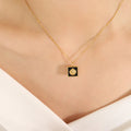 Light Luxury Gold Plated Shell Shape Earrings Necklace Gold Plated Stainless Steel Rilievo Shell Necklace for Women Girls
