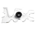 Cueelf Durable Transparent Billiard Cue Head Holder Billiard Cue Bridge Head Pool Stick Holder Snooker Pool Cue Accessory